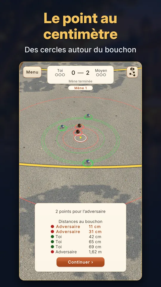 Le point au centimètre : des cercles autour du bouchon