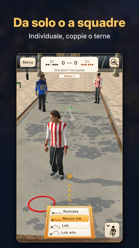 Da solo o a squadre: individuale, coppie o terne